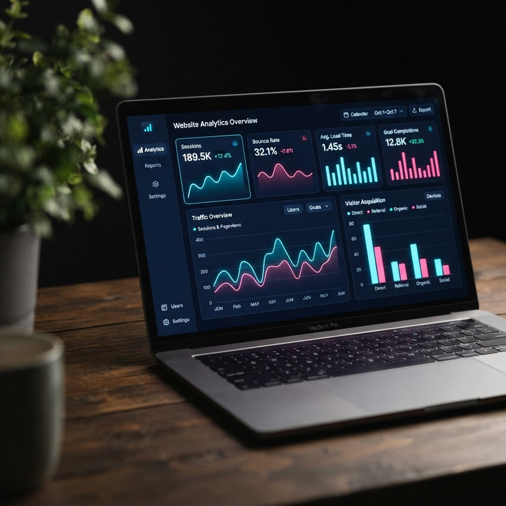 Live production analytics dashboard